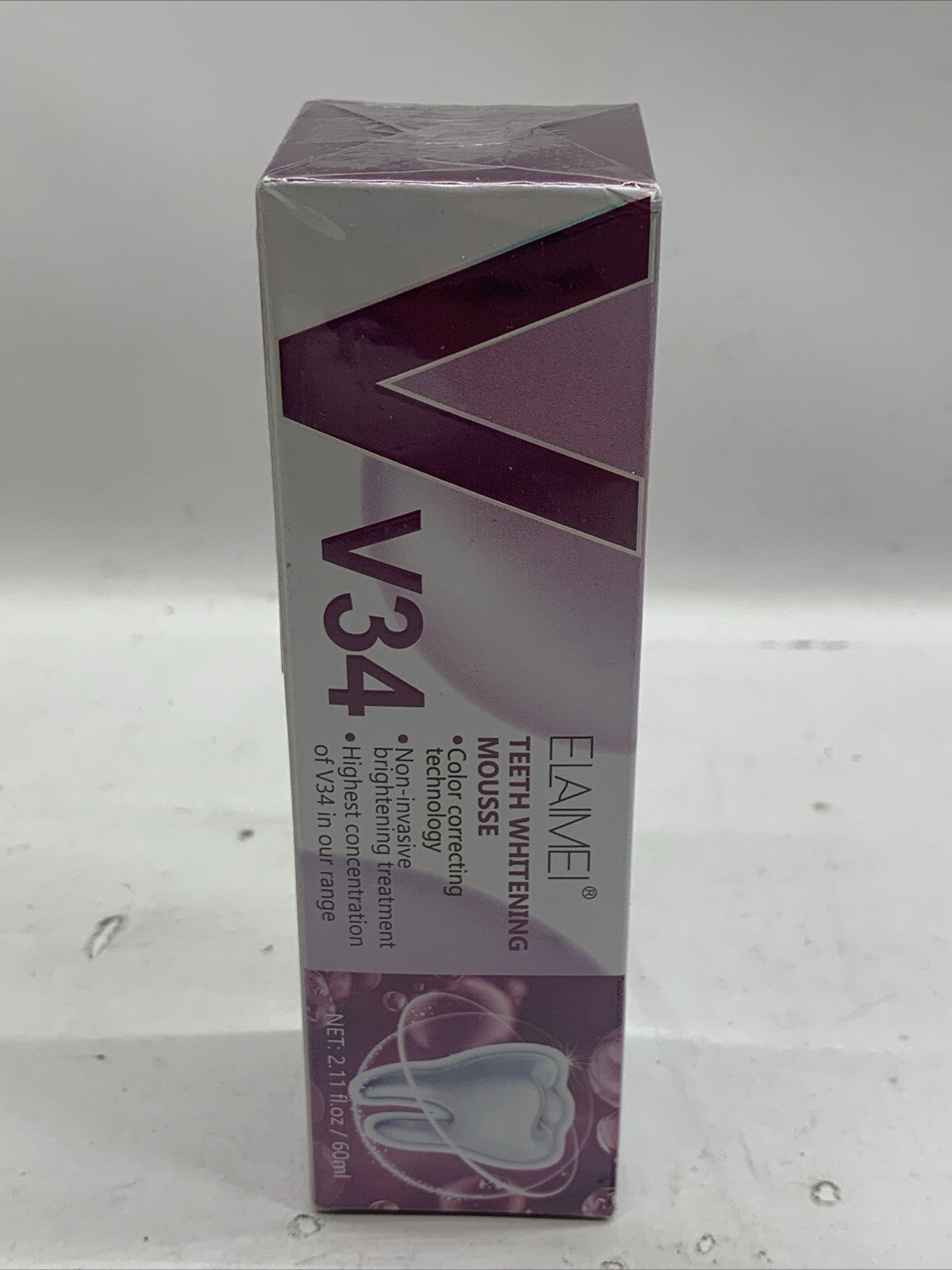 V 34 Color Corrector Toothpaste for Teeth Whitening 30ml Non-invasive Lot Of 2