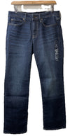 Lucky Brand Women's Dark Blue Mid Rise Straight Jeans Size 10/30A Long Pants