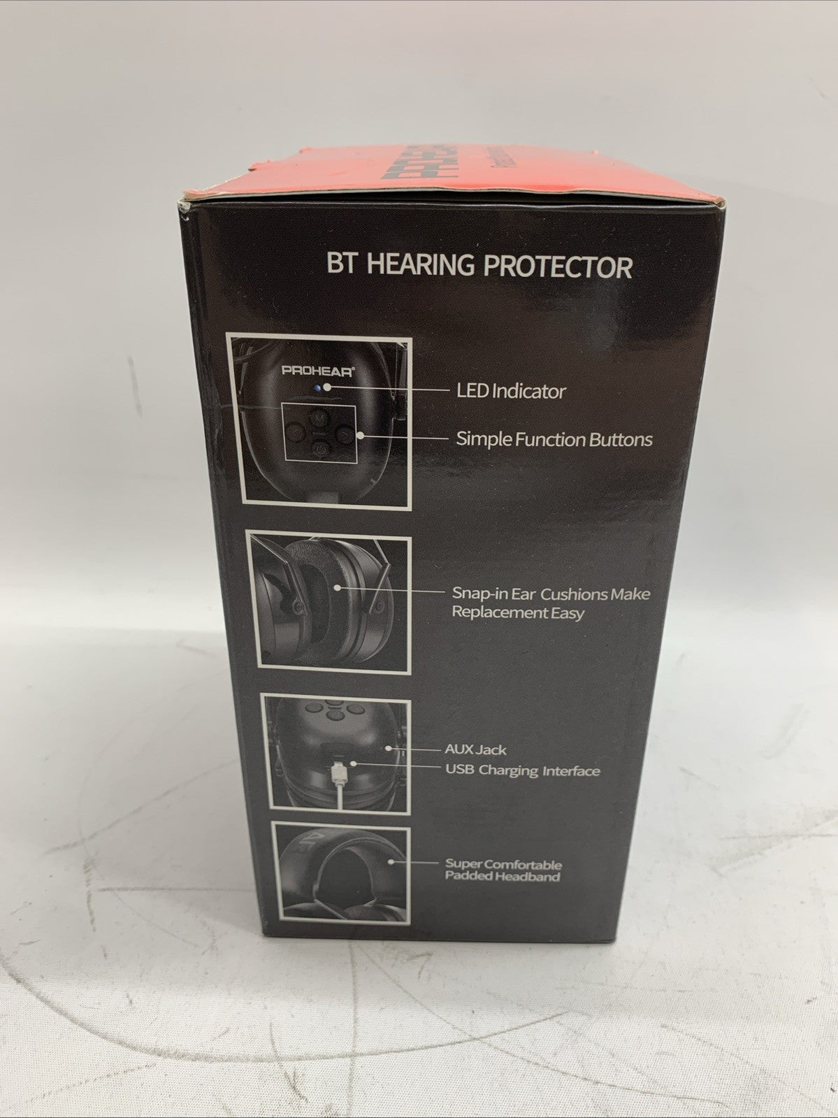PROHEAR 037 Bluetooth BT Hearing Protection Headphone Rechargeable Battery 30dB