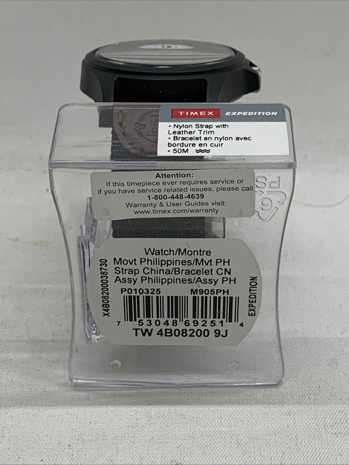 Timex Men's Expedition Acadia Wrist Watch Nylon Strap w/Leather Trim TW4B082009J