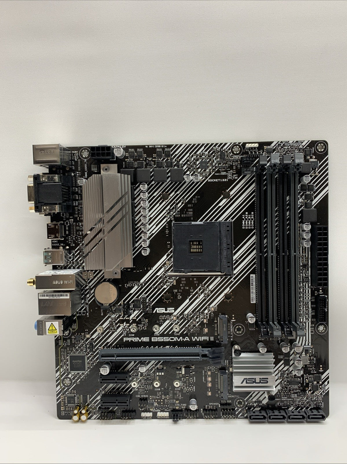 ASUS Prime B550M-A WiFi II AMD Micro ATX Motherboard with PCIe 4.0, WiFi 6, ECC
