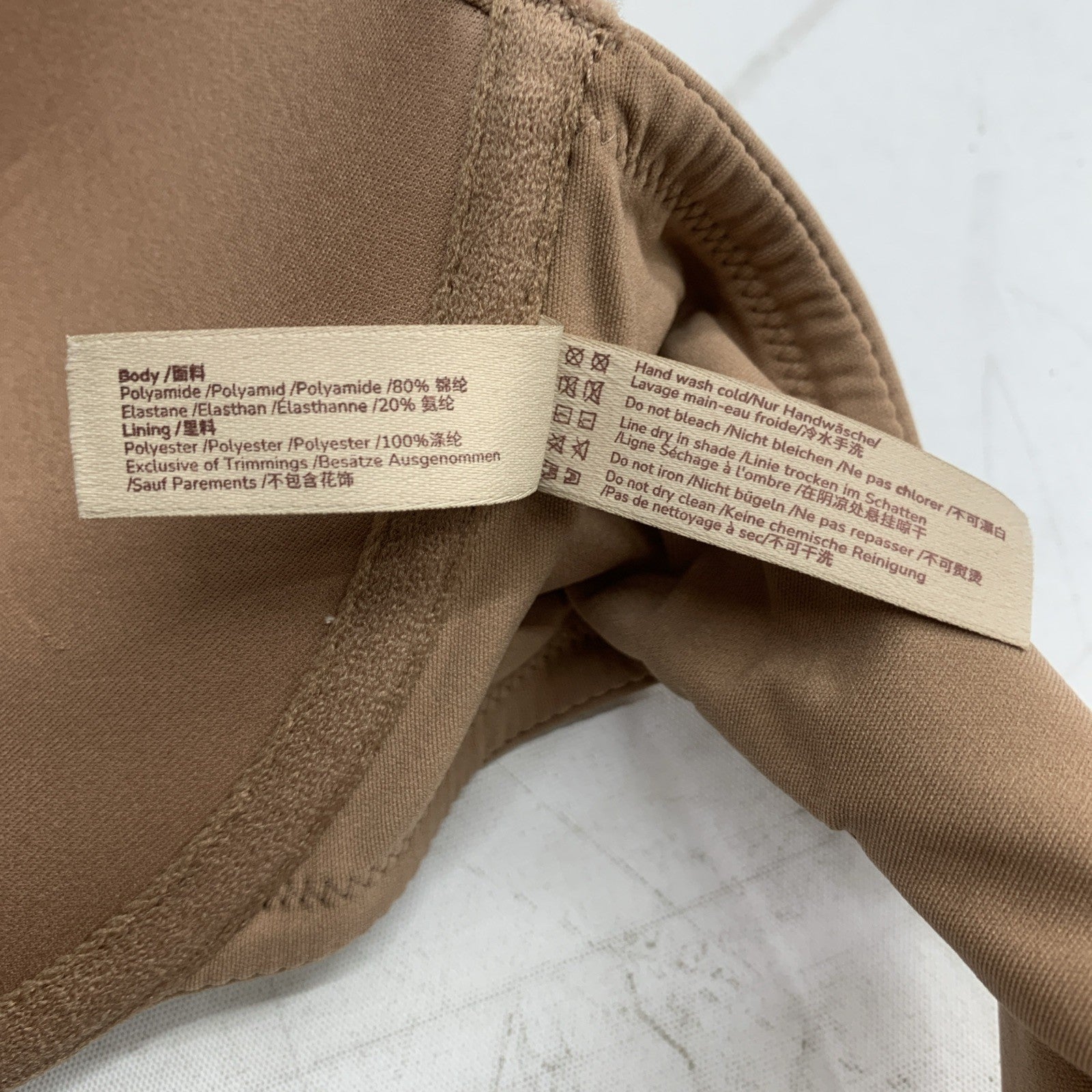 INLYRIC Women's Push Up Bra Front Closure Bras Supportive T-shirt Demi 38C Beige