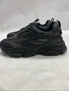 Steve Madden Mens Possession Platform Sneaker 10.5M Black Sliver Mesh Lace-up