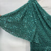 Maggy London Women's Holiday Green Sequin Dress Event Occasion Cocktail Size 4