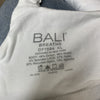 White Bali DF7594 Breathe Modal T-Shirt Bra by The Family Flips, wireless, breathable, convertible, in size XL.