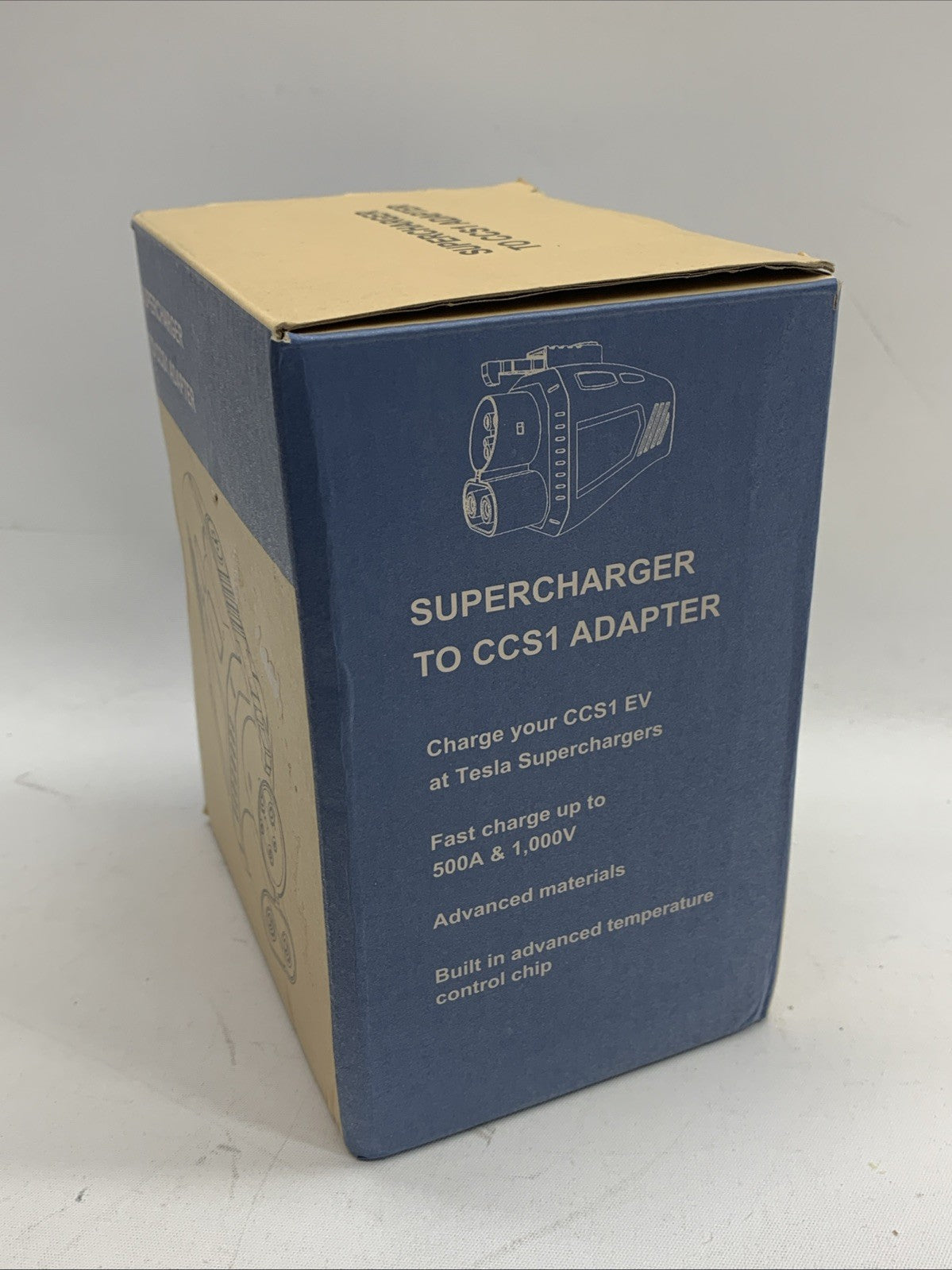 NACS to CCS1 Tesla Supercharger Adapter Fast Charge Ford Rivian GM 500A & 1kV