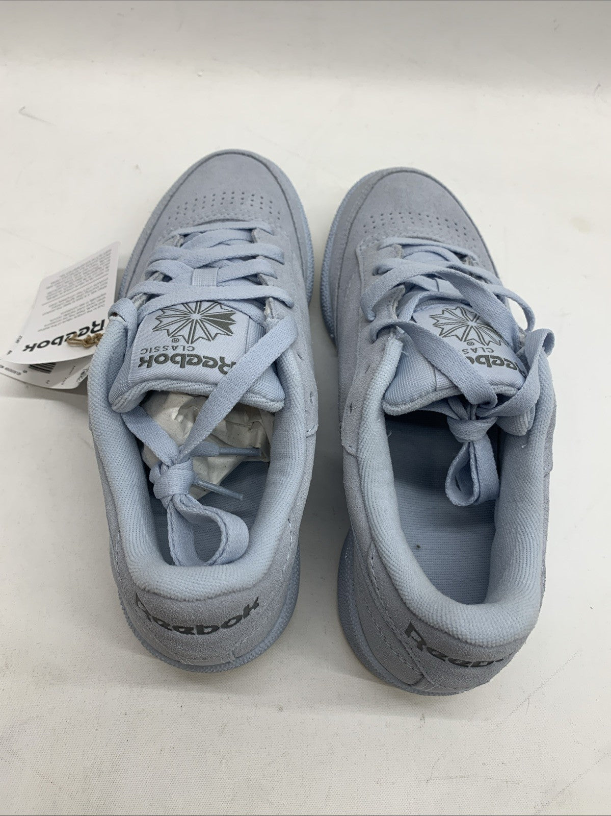 Reebok Men's Club C 85 Suede Pale Blue Sole 100074166 Men's Size 5 Lace-up Shoes