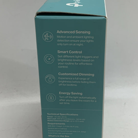 TP-Link Kasa ES20M Smart Motion Sensor Switch, Dimmer Light Switch, Single Pole