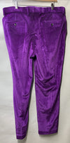MAGE MALE Mens Suits Velvet Tuxedo Suit Set Slim Fit 2 Piece Size 2XL Purple