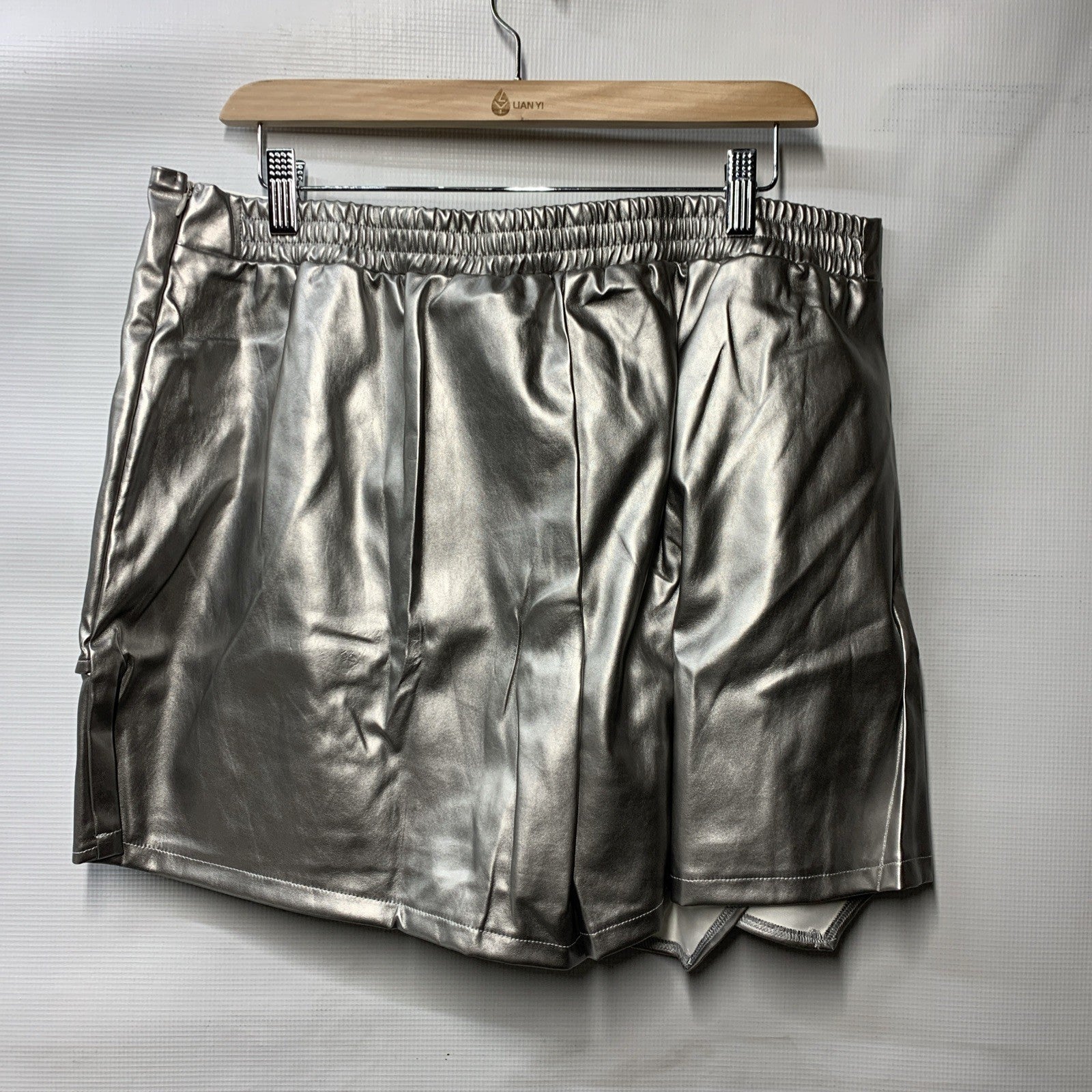 GRACE KARIN Skirt Skorts Women UK Ladies PU Leather Skirts Dance Club Short 2XL