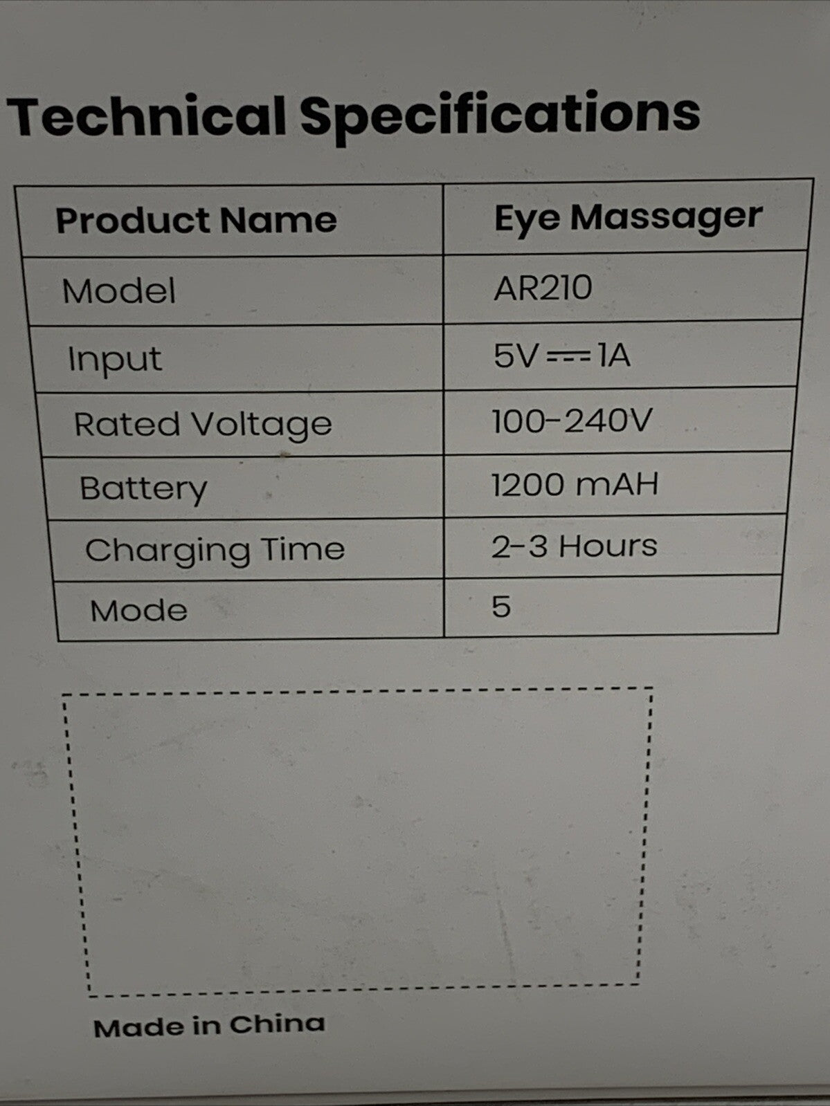 Eye Massager with Heat Heated Eye Mask with Bluetooth Music Face Massager AR210