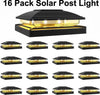 Solar Post Cap Light Outdoor Waterproof 16 Pack Solar Fence Post Lights for 4X4
