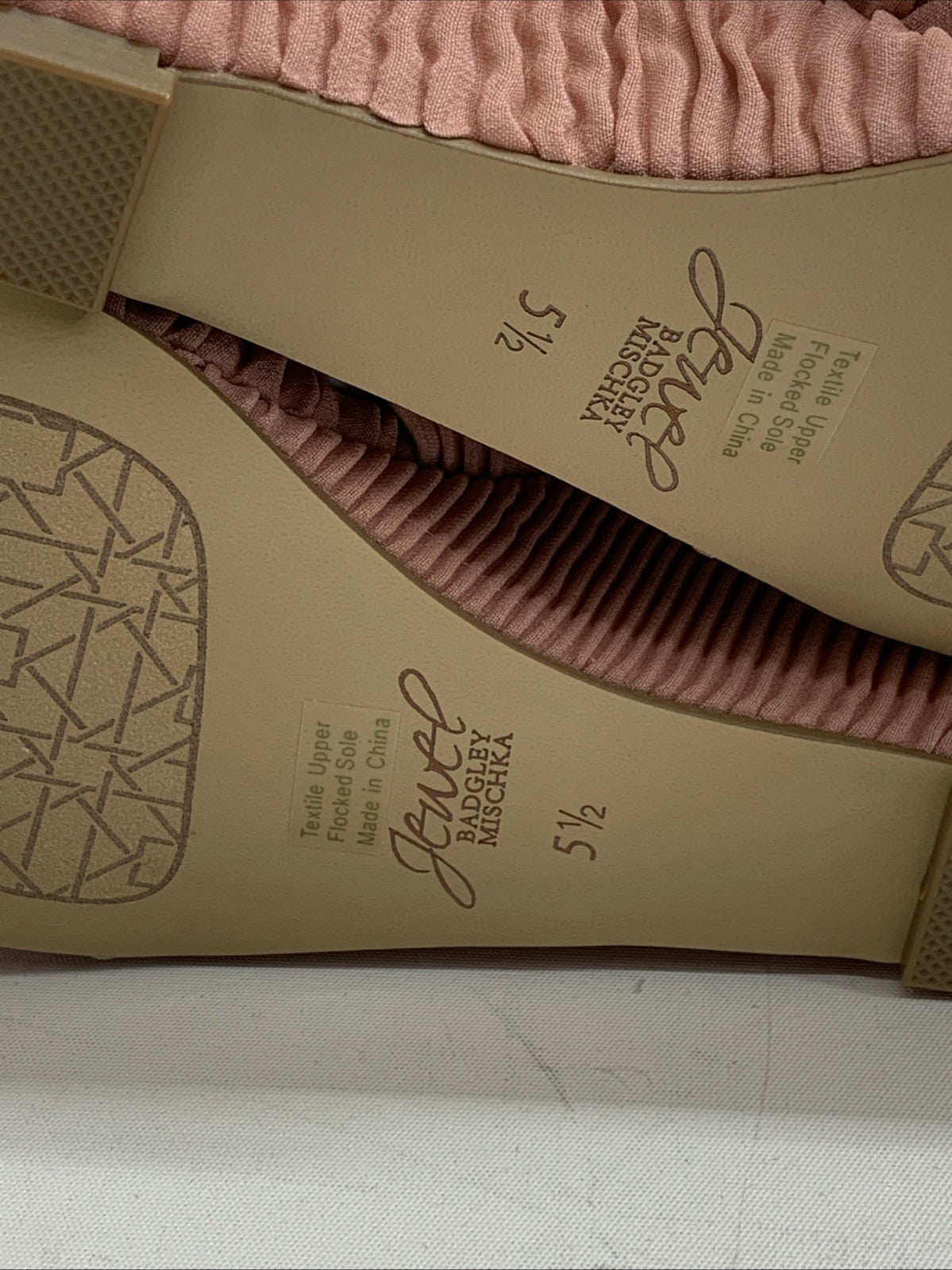 Jewel Badgley Mischka Women HYPE Rose Wedge Heels Sandal Slip-on Size 5.5 JW5032