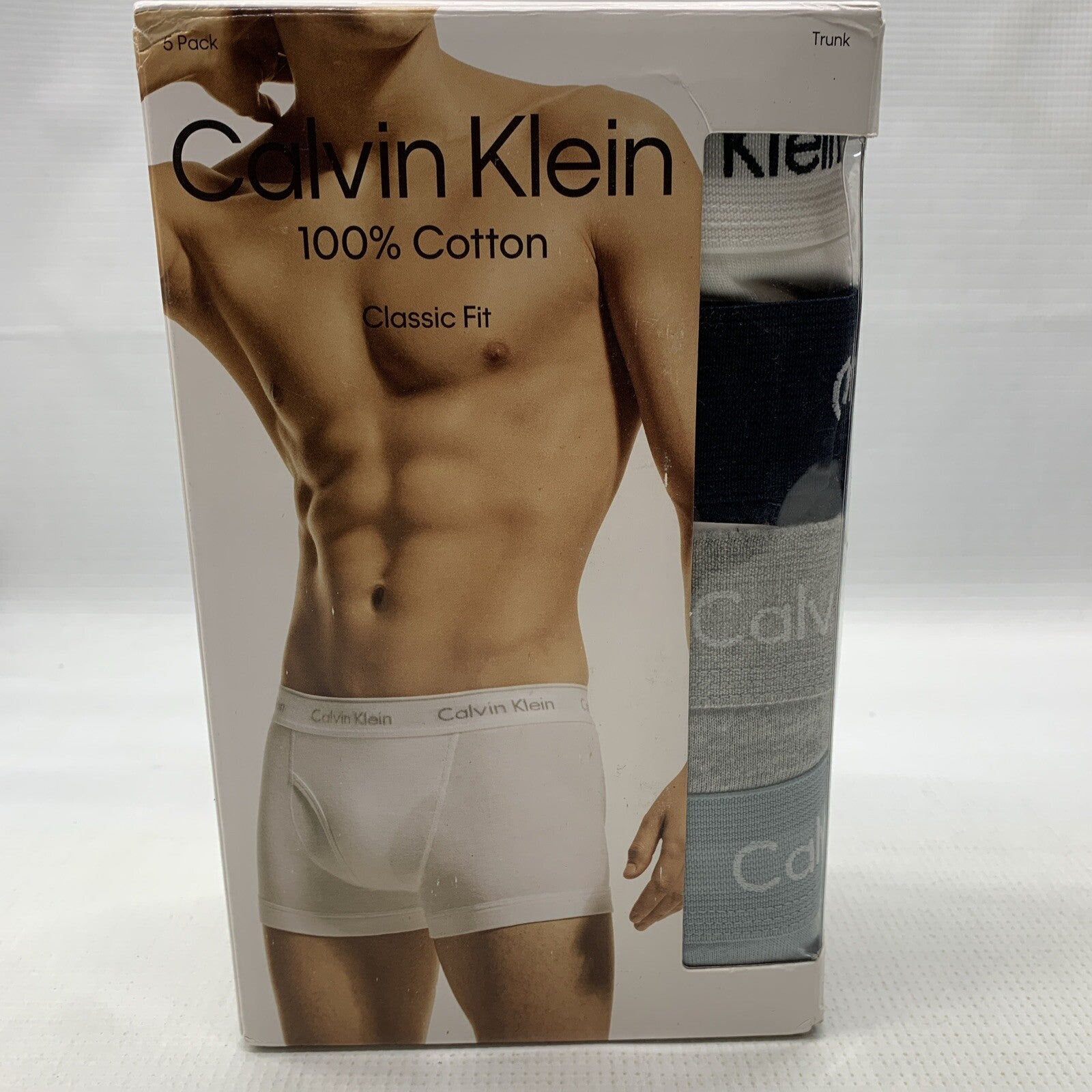 CALVIN KLEIN Men's Cotton Classic Fit Trunks 5 Colors Medium NB1897935 - 5- Pack