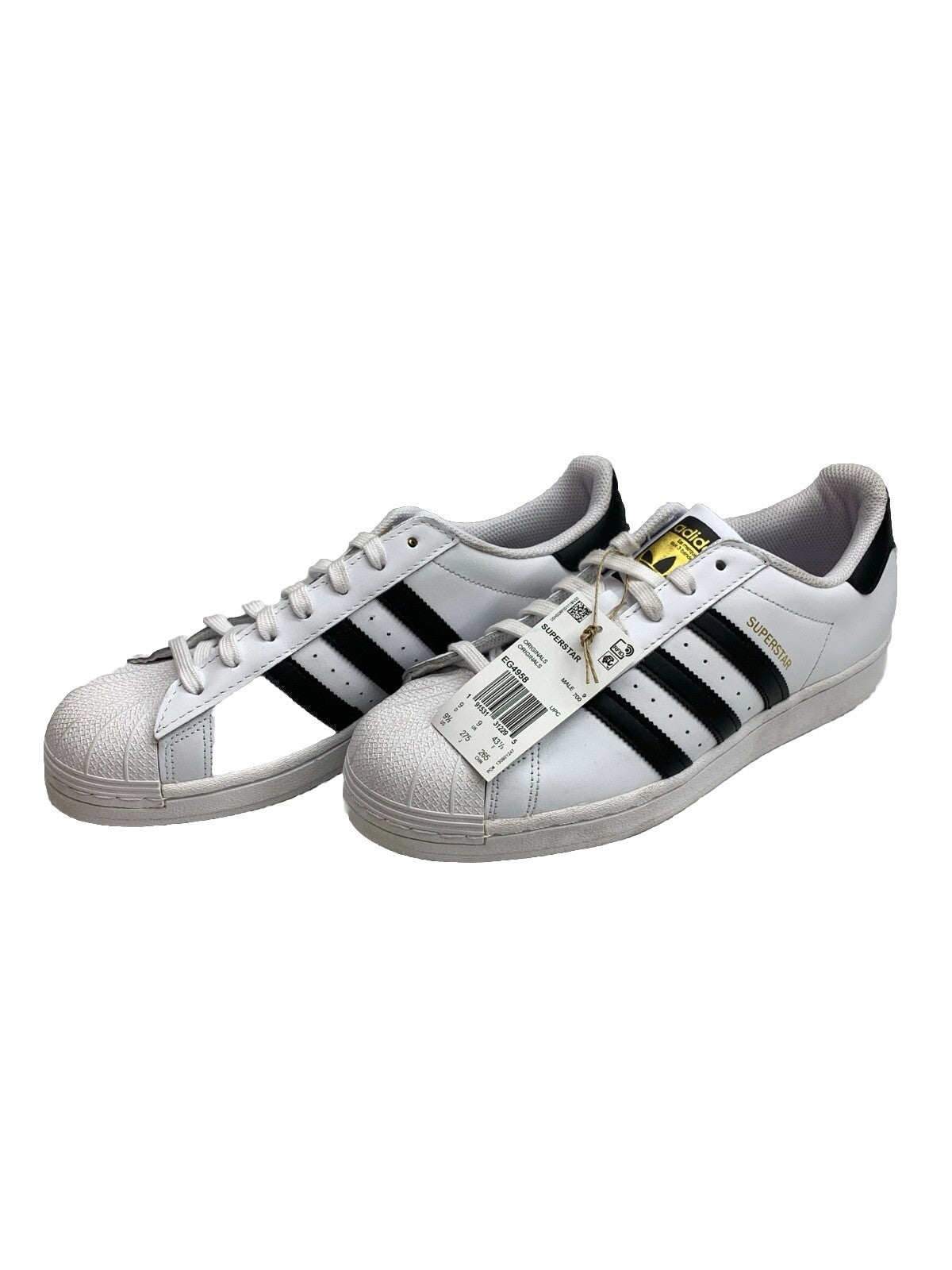 adidas Superstar Footwear White Black 2019 EG4958 Sizes 9.5 M Lace-up Sneaker