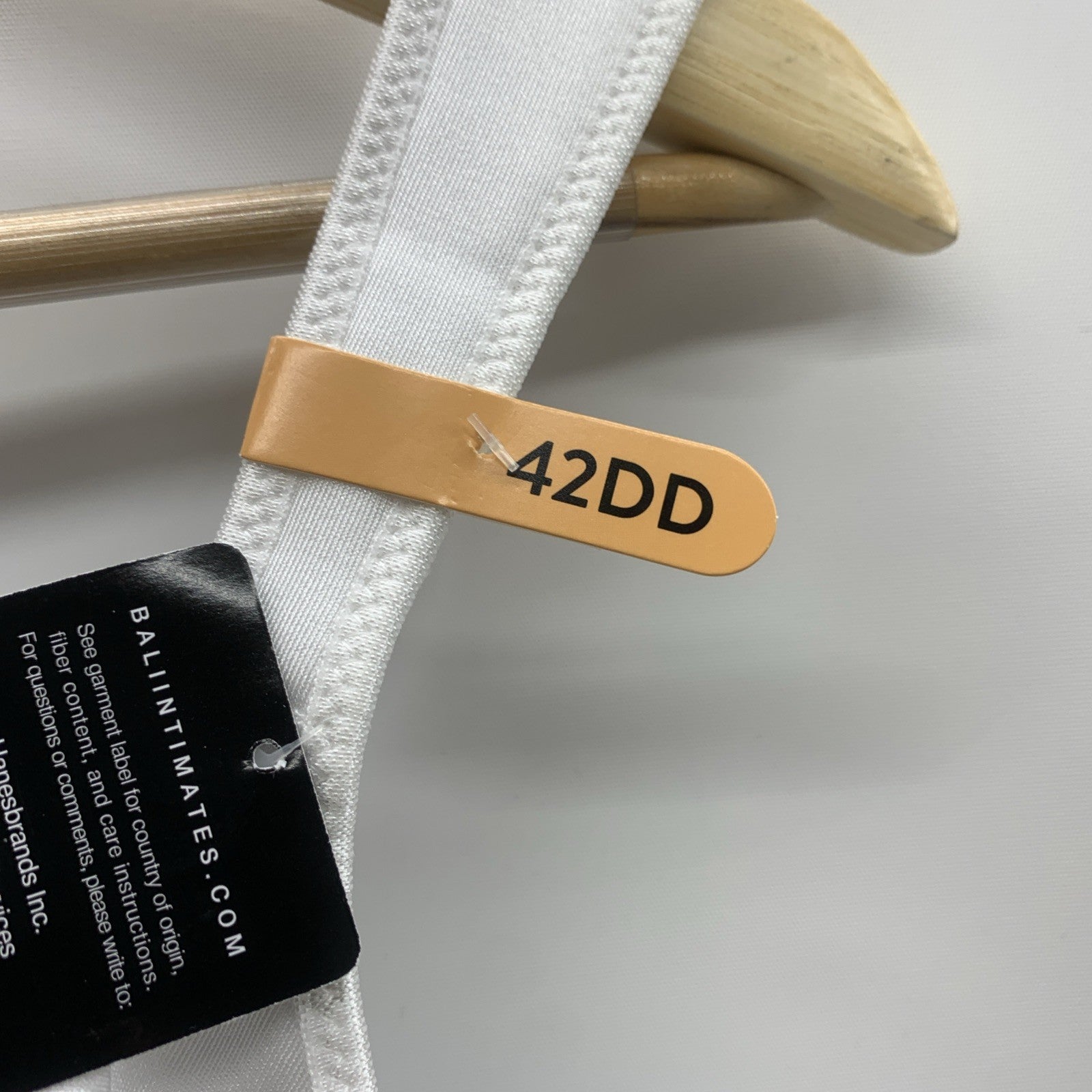 Bali Live It Up Underwire Full Coverage Bra DF3353 Seamless Size 42DD White