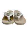 Waco Tierra Womens Sandal White Size 6.5 D Open Toe Full Contact Comfort footbed