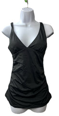 Amazon Essentials Tankini Swim Top Swimsuit Swimwear Costume Size S Black UPF50+