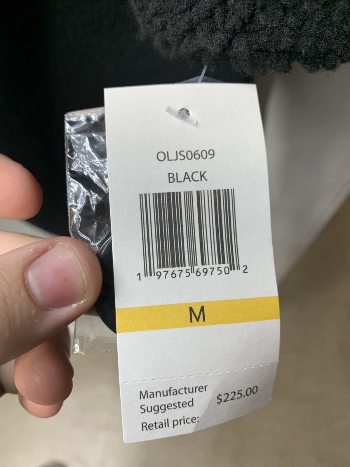 Jessica Simpson Women Winter Coat Sherpa Full Length Single Breast Size M Black