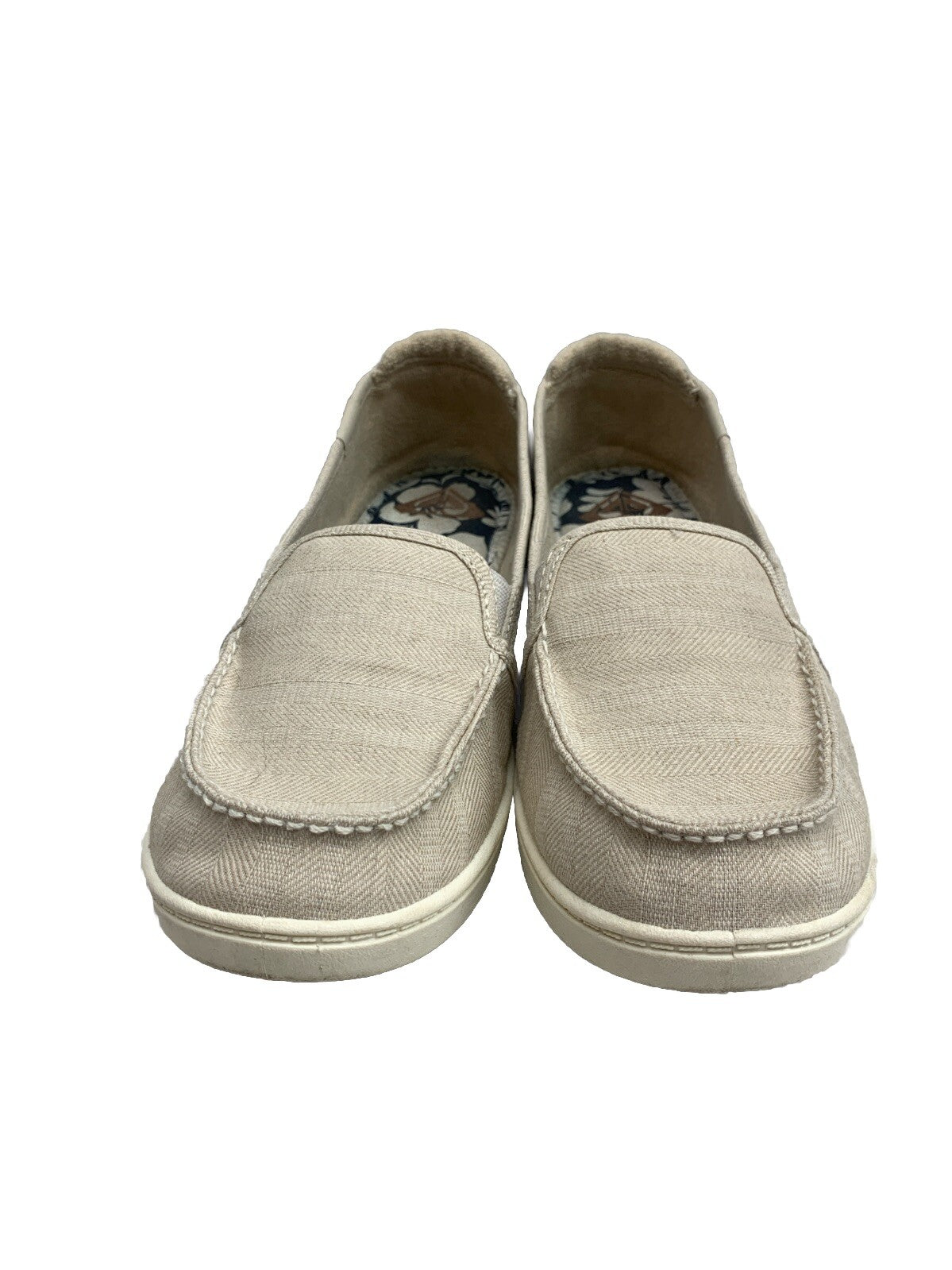 Roxy Women's Minnow VII Slip-on Sneaker Shoe Oatmeal Cream Tan Womens Size 9.5