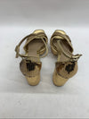 Sam Edelman Jullian2 Women's Platform Gold Sequins 8.5 M Open Toe Heel Sandal