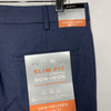 Van Heusen Flex Slim Dress Chino Long Pants Mens 32x32 Ash Navy Flex Waistband