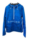 Spyder Insulated Anorak Force Ski Jacket Men's Size L Long Sleeve Blue 229502