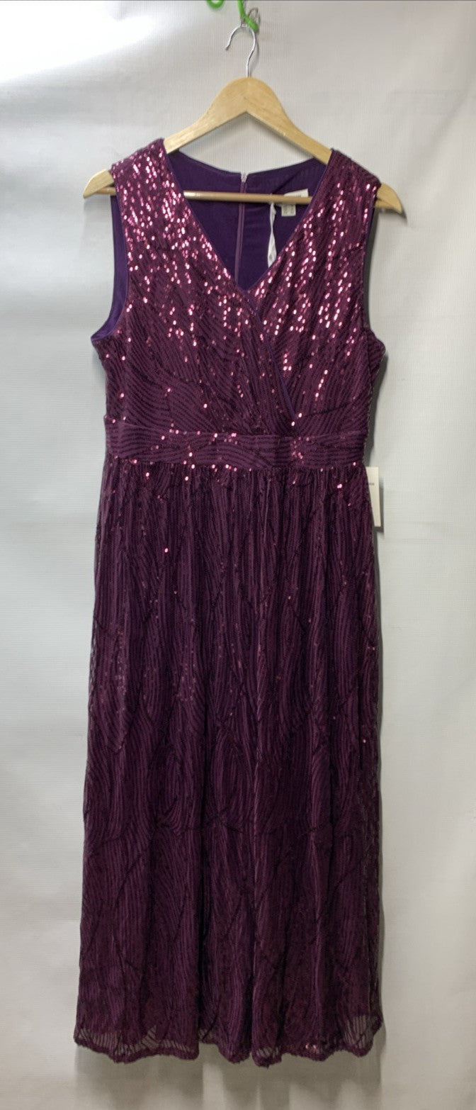 GRACE KARIN 2024 Women's Two Piece Sequin Dress with Jacket Size 12, Purple