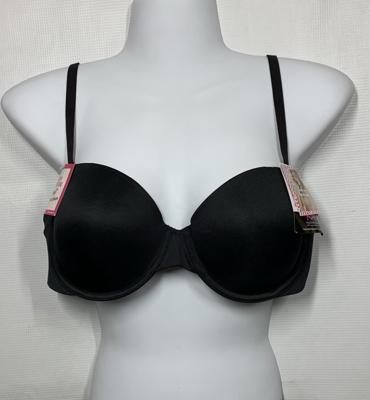 Self Expressions Women's SE6900 Side Smoothing Strapless Bra 38B Black Underwire