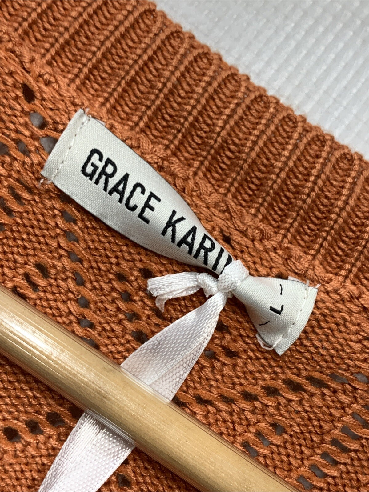 GRACE KARIN Cardigan Sweaters Women Lightweight Size Large Long Sleeve Orange