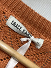 GRACE KARIN Cardigan Sweaters Women Lightweight Size Large Long Sleeve Orange