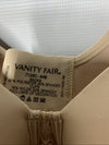 Vanity Fair Beauty Back Smoother full-figure wirefree bra in beige, size 44B, with smooth cups and back support.