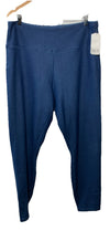 Hue Womens Legging Size XXL Furry Lined Stretch Denim Blue Pull On Plush Lined