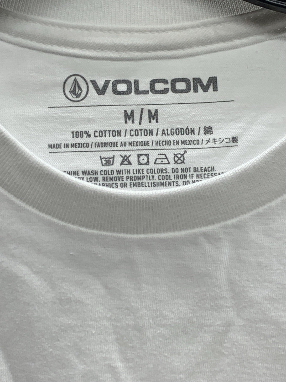 Volcom Men's Crisp Euro Short Sleeve Tee T-shirt White Medium Crew Neck A3502338