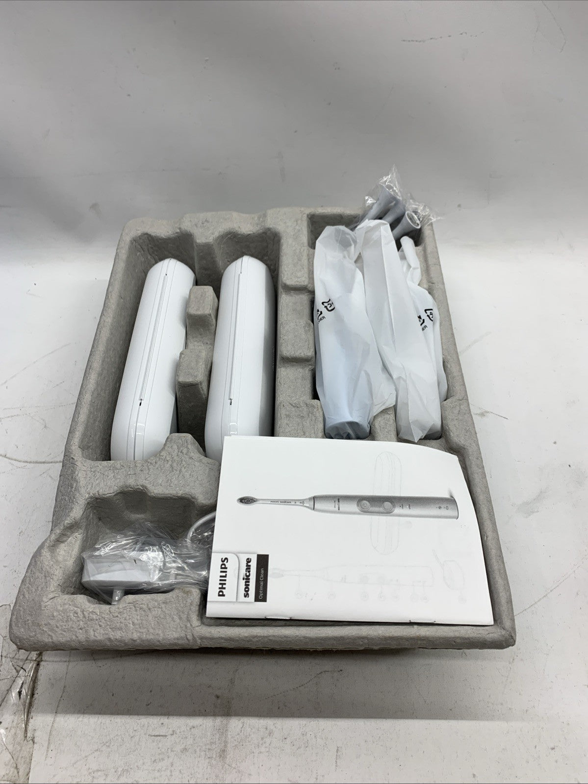 Philips Sonicare Optimal Clean Rechargeable Electric Toothbrush HX6829/77 2-Pack