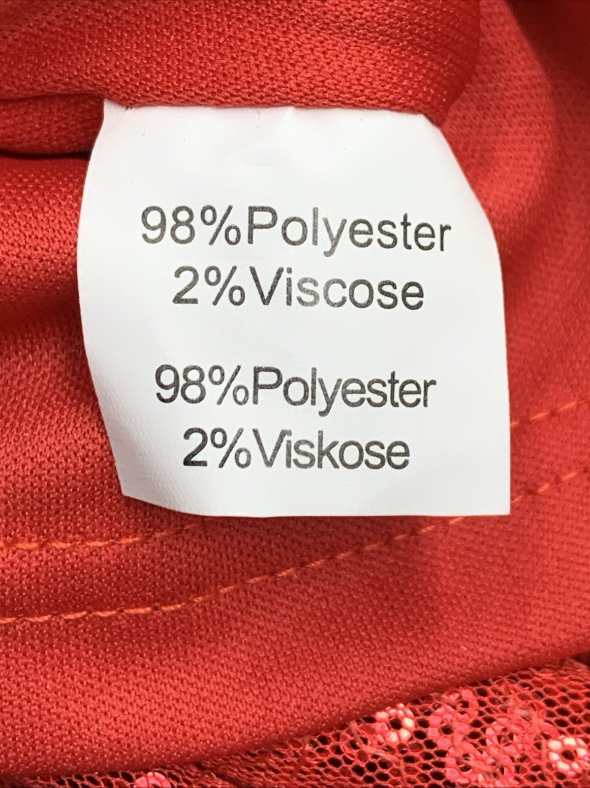 Kate Kasin Long V-Neck Sequined Sparkling Evening Bridesmaid Dress Size 14, Red