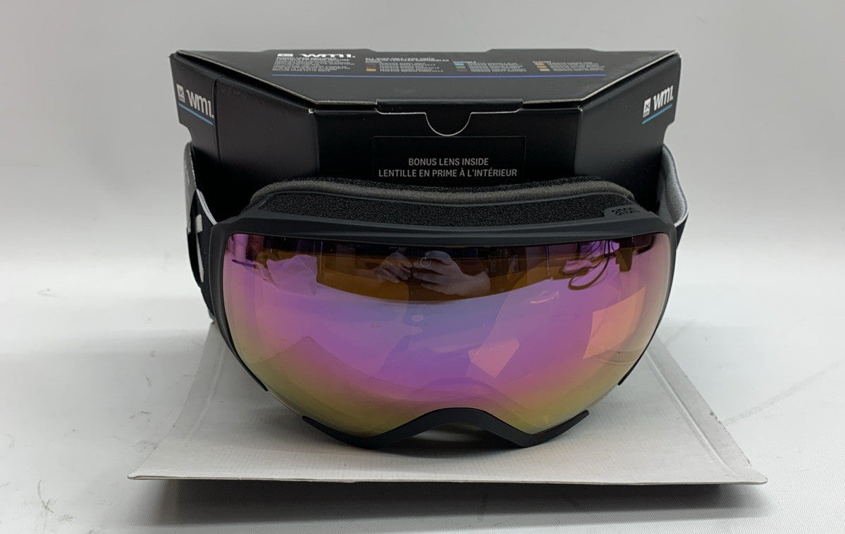Anon WM1 Perceive Skiing Snow Goggles Black Frame Protection with Bonus Lens