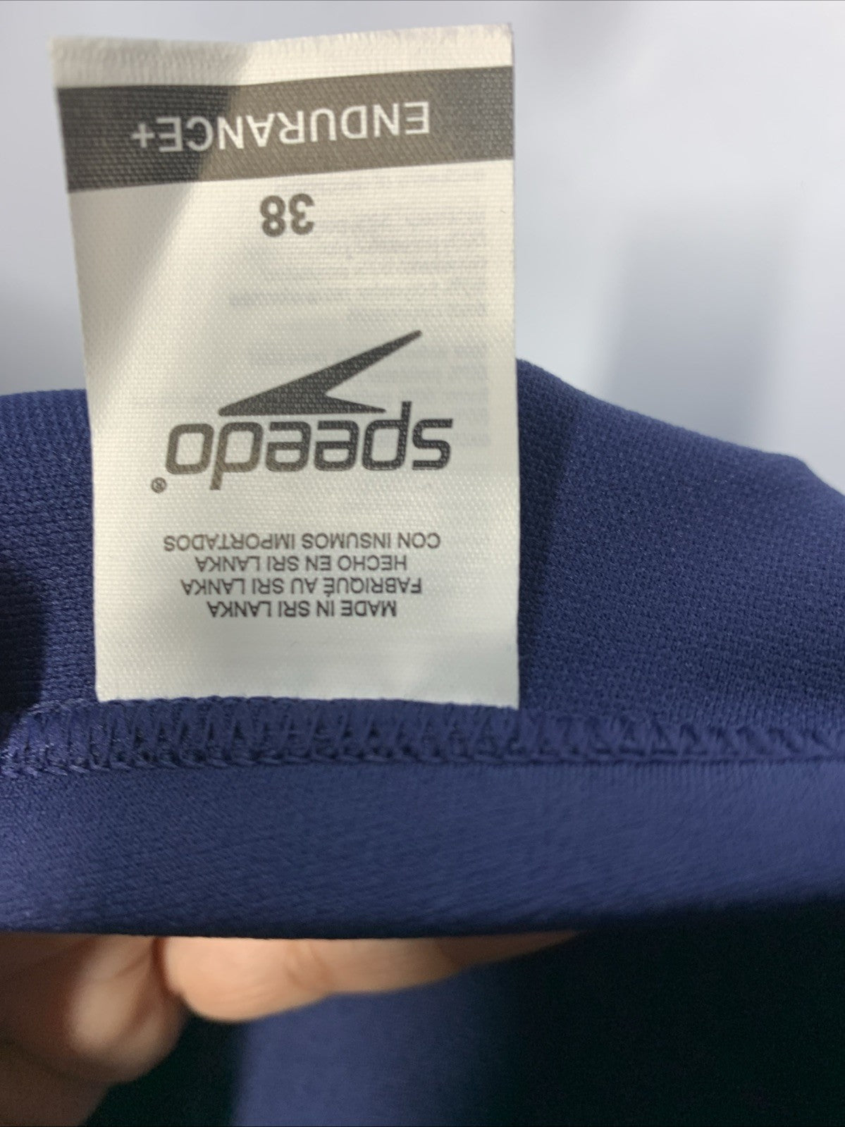 Speedo Boy's  Swimsuit Brief Endurance+ Team Colors Blue Orange 38 Underwear