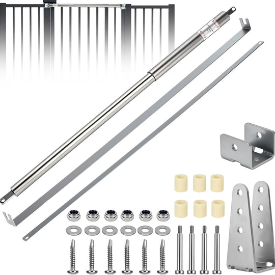 Gelriuny TB400SS Hydraulic Outdoor Gate Closer for 75 to 175 lbs Stainless Steel