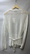 GRACE KARIN Womens Long Sleeve Open Front Cropped Cardigan White 2XL Lightweight