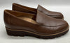 Vionic Women's Ava Wedge Loafer Brown Size 7W Slip-on Shoes Business Formal