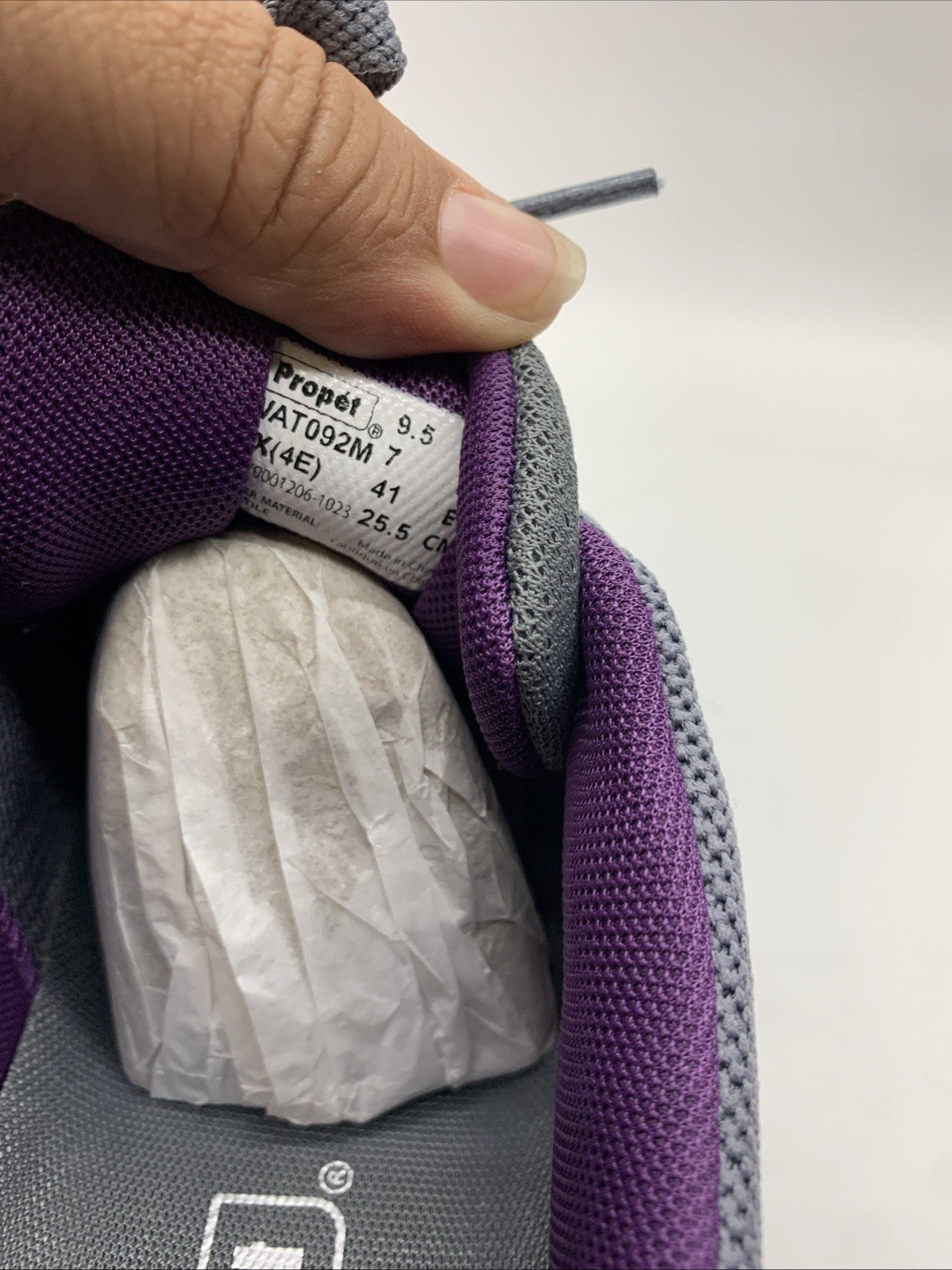 Propet Travelactiv Axial Walking Womens Grey Athletic Shoes Size 9.5 XX(4E) Lace