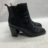 ALDO Womens Hay Ankle Boot Black Size 10 B HAY-001 001-043 Block Heel Almond Toe