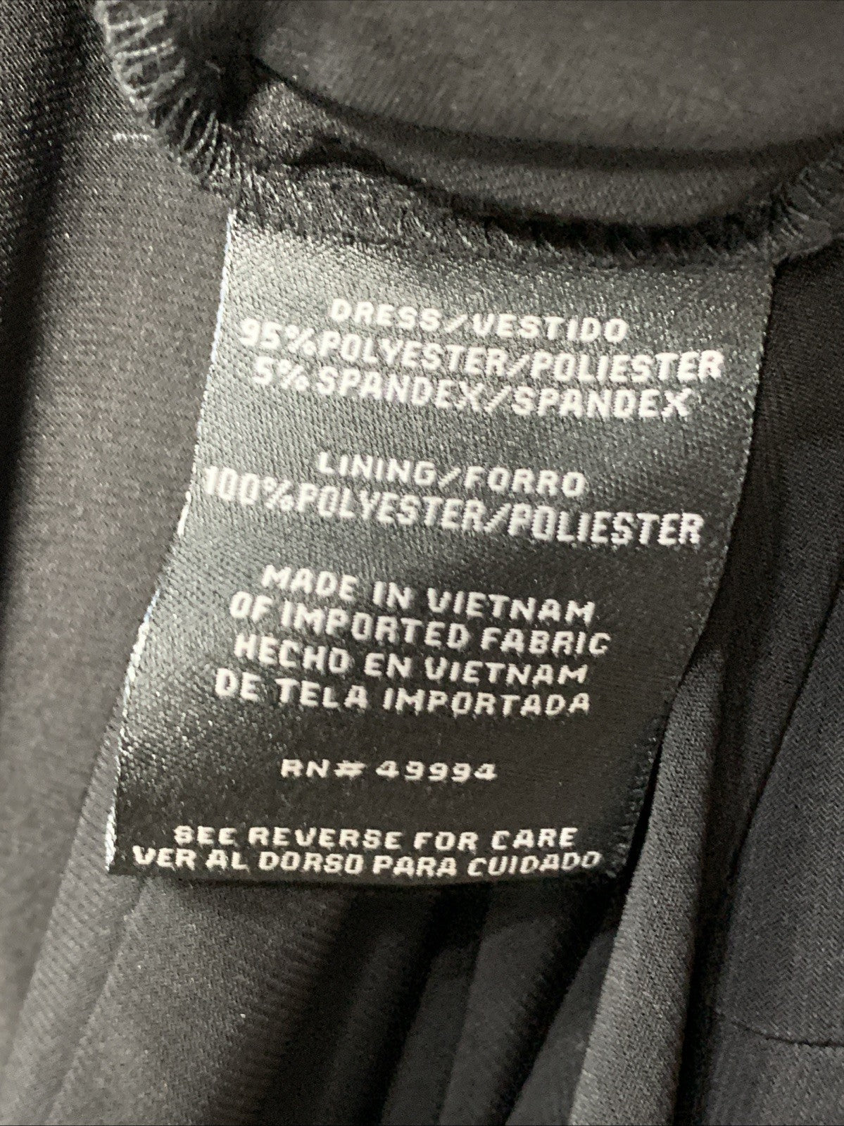 R & M Richards Women's Black Rhinestone-Detail Gown Plus Evening Casual Size 16W