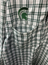 Columbia Button-Down Long Sleeve Polyester Shirt, Mens, Michigan State Size 2XL
