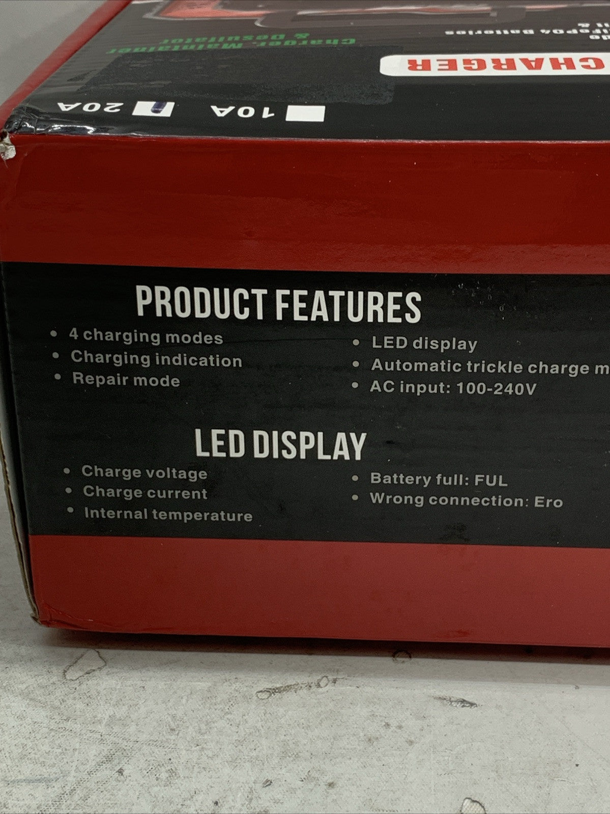 20A 12V/24V Car Battery Charger 7-Stage Automatic Trickle Charger Maintainer