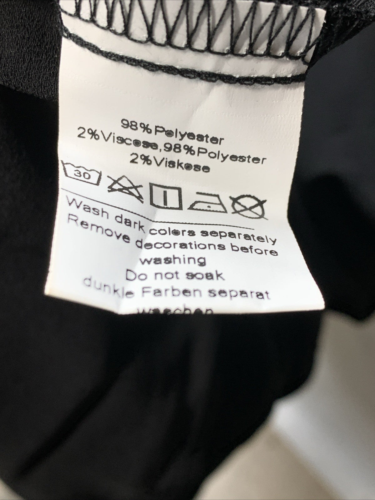 GRACE KARIN Women's Chiffon Dresses V Neck Long Sleeve Smocked Size 2XL Black