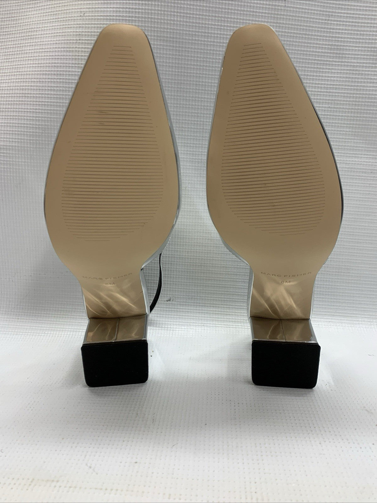 Marc Fisher Women's Pump Sliver 8M Pull On Heeled Sandal Pointed Toe