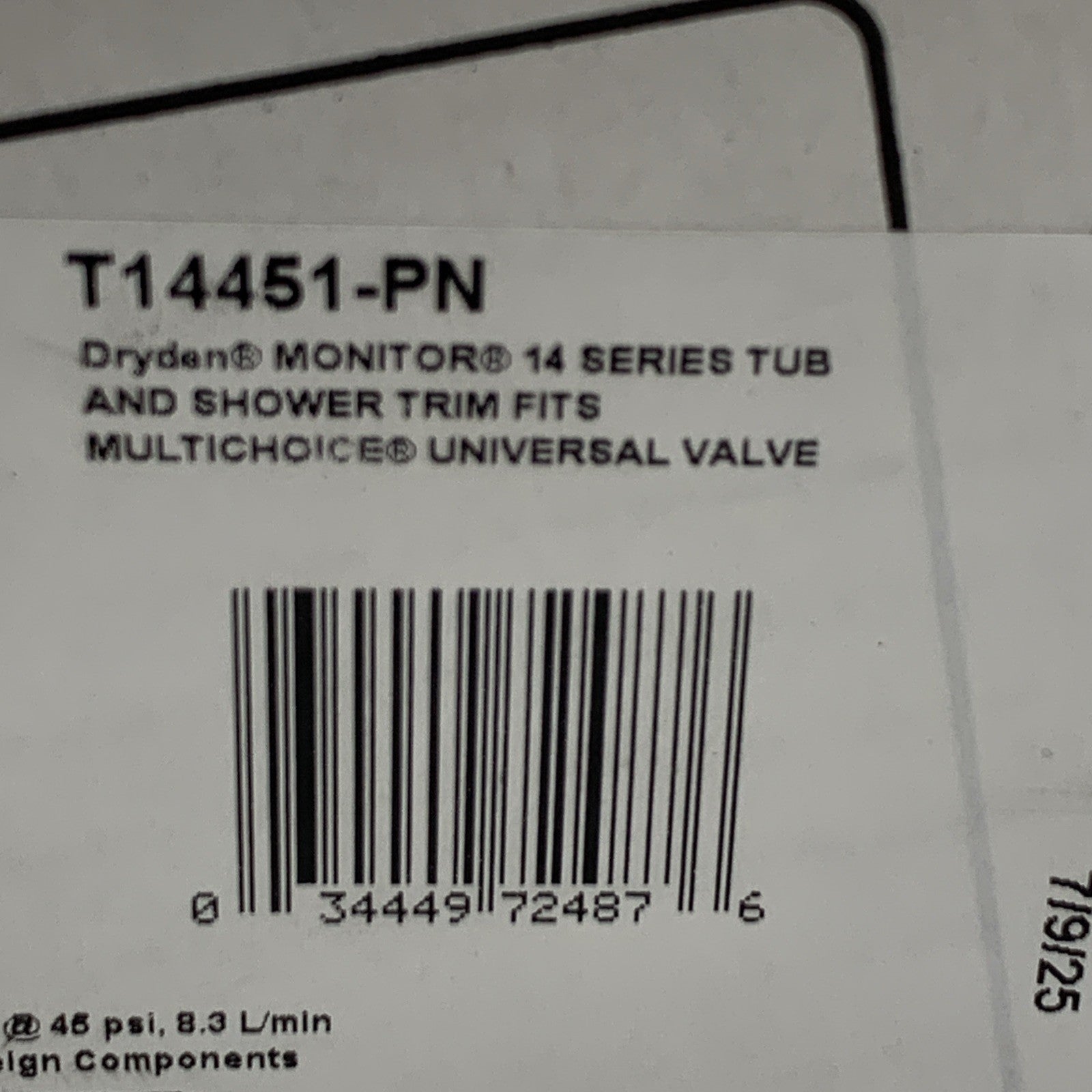 Delta Faucet Dryden 14 Series Single-Function Tub & Shower Trim Kit Single-Spray