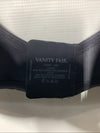 Black Vanity Fair women's minimizer underwire bra in size 36H, featuring smoothing cups and adjustable straps.